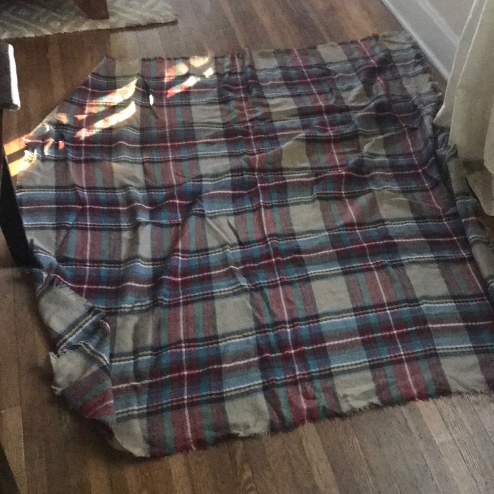 Plaid Blanket Scarf